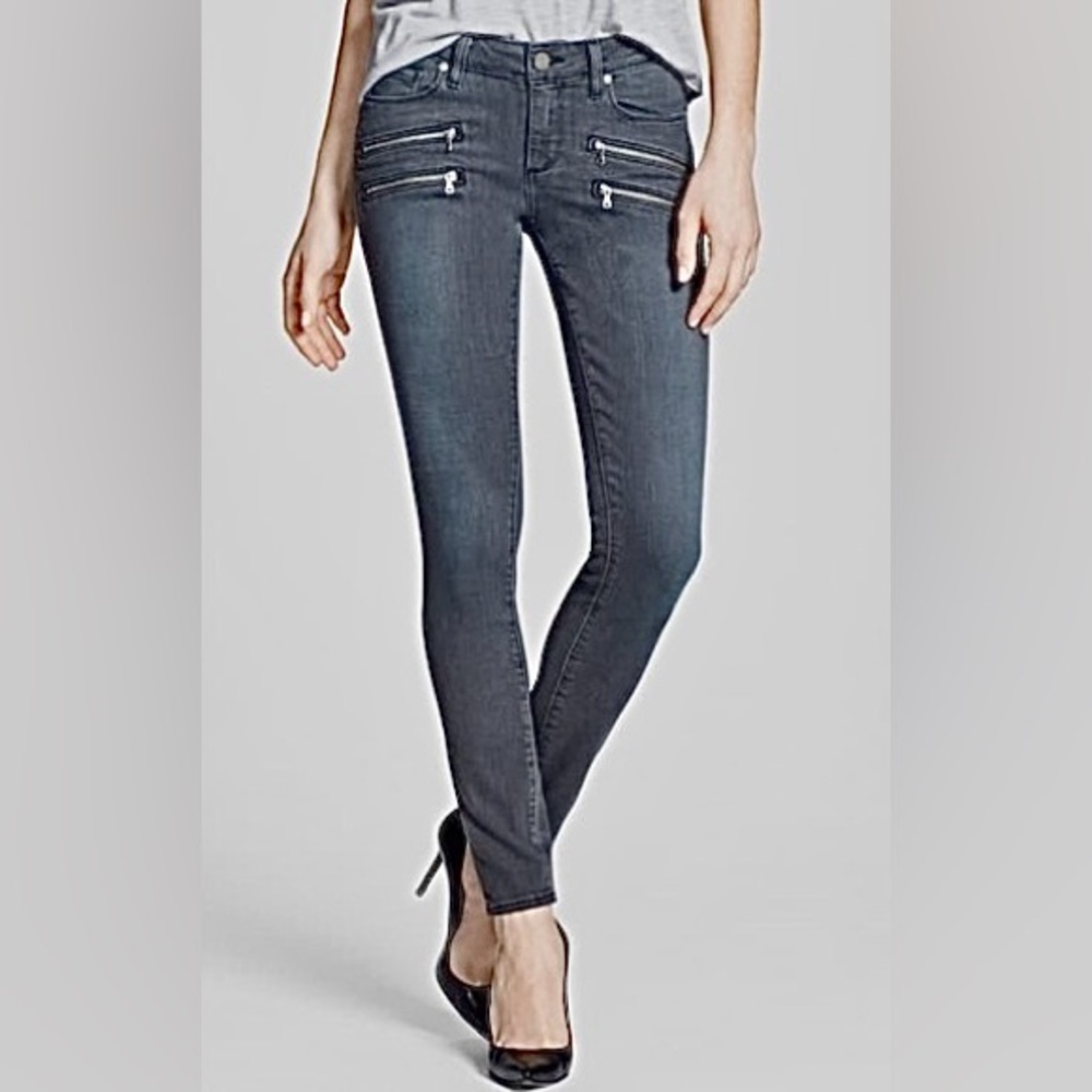 PAIGE Women's ‘Edgemont’ Skinny Jeans in Washed Black